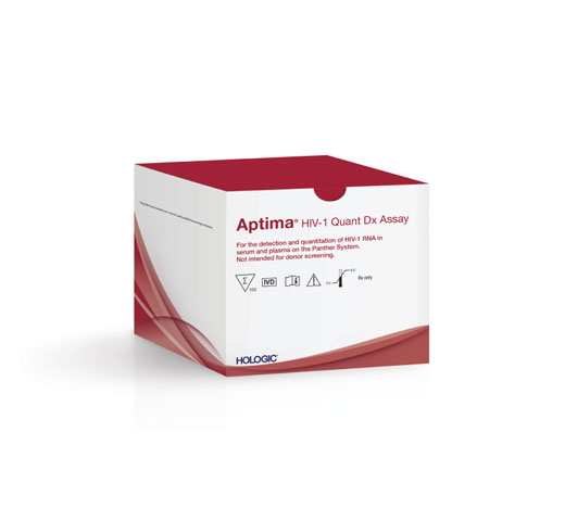 Hologic Aptima™ HIV-1 Quant Dx Assay in white background