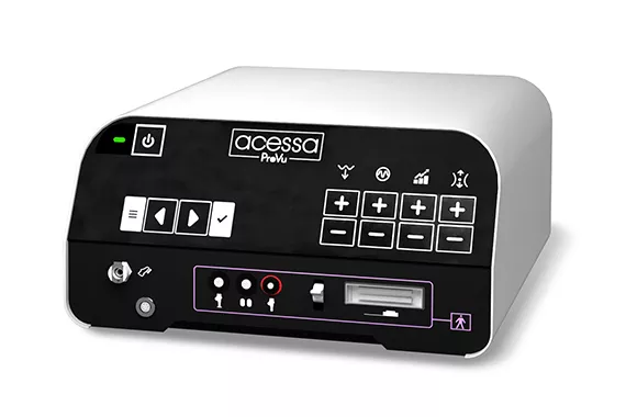 Acessa ProVu console on a white background.